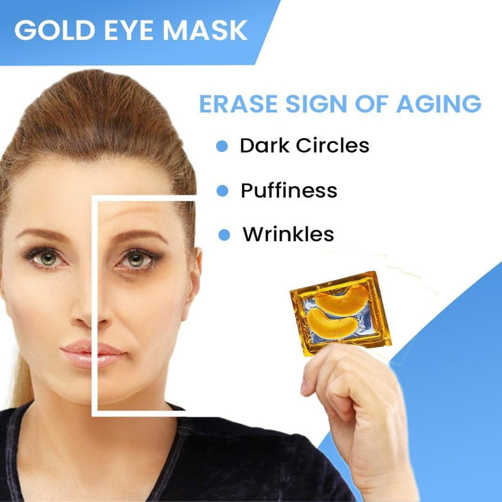 Gold Under Eye Mask Puffy Eyes and Dark Circles Treatments  | Treatment Collagen Eye Pads for Beauty & Personal - NextMamas