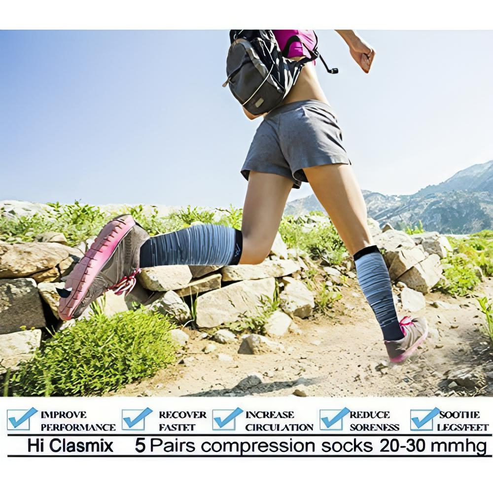 Graduated Medical Compression Socks For Women & Men | Knee High Socks, Provides 20-30mmhg of Pressure (One Pair) - NextMamas