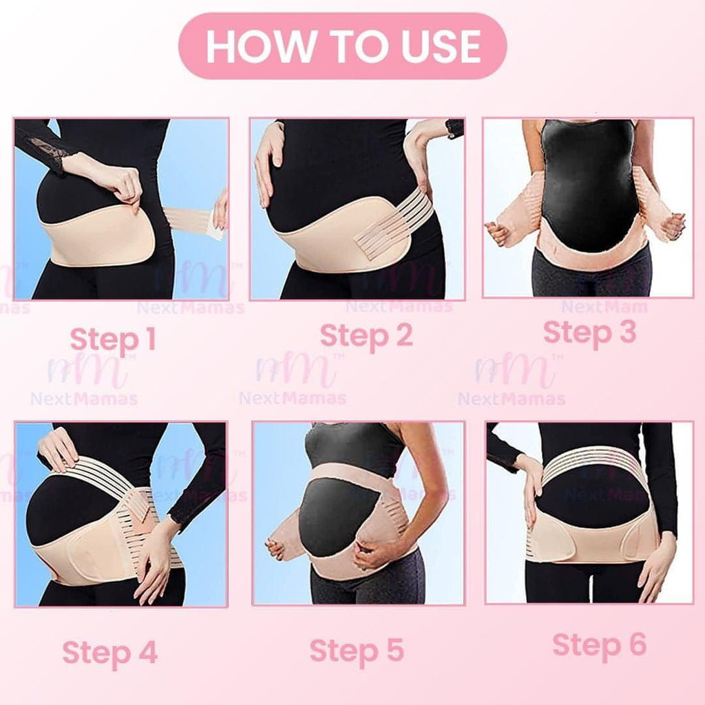 Pregnancy Back Support Belt | Supports Child Weight & Relieve Back Pressure - NextMamas