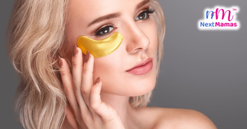 24K Gold Eye Mask, Under Eye Patches, Dark Circles | NextMamas - NextMamas