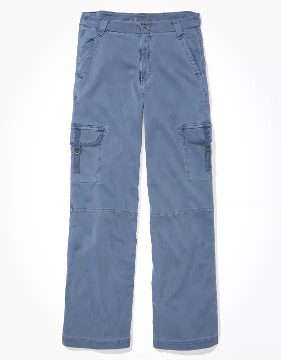 High-Waisted Cargo Baggy Wide-Leg Jeans for Women - NextMamas