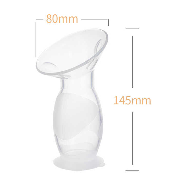 Silicone Manual Breast Pump Breastfeeding | Manual Breastmilk Pump and Storage Containers 2 in 1 - NextMamas