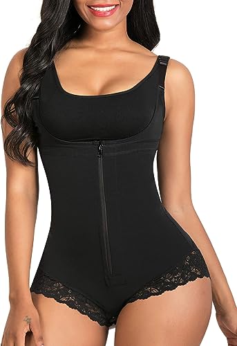 Shapewear for Women Tummy Control Body Suit Zipper Open Bust ( No Hooks) - NextMamas