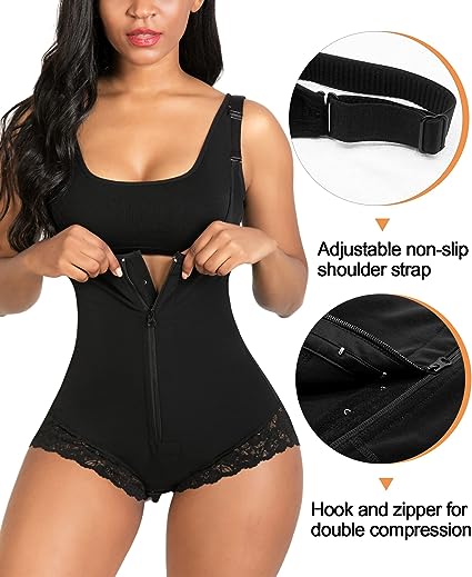 Shapewear for Women Tummy Control Body Suit Zipper Open Bust ( No Hooks) - NextMamas