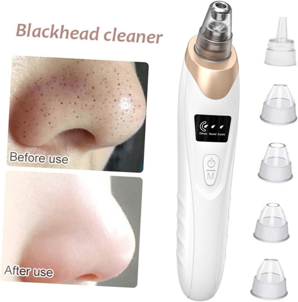 Electric Blackhead Remover Vacuum | Face Vacuum Pore Cleanser-5 Suction Probes - NextMamas
