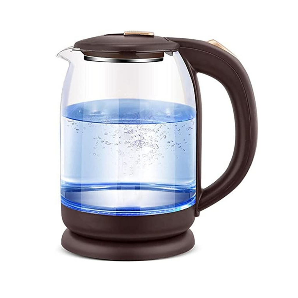 Portable Glass Electric Kettle | Intelligent Temperature Control to Prevent Overheating.