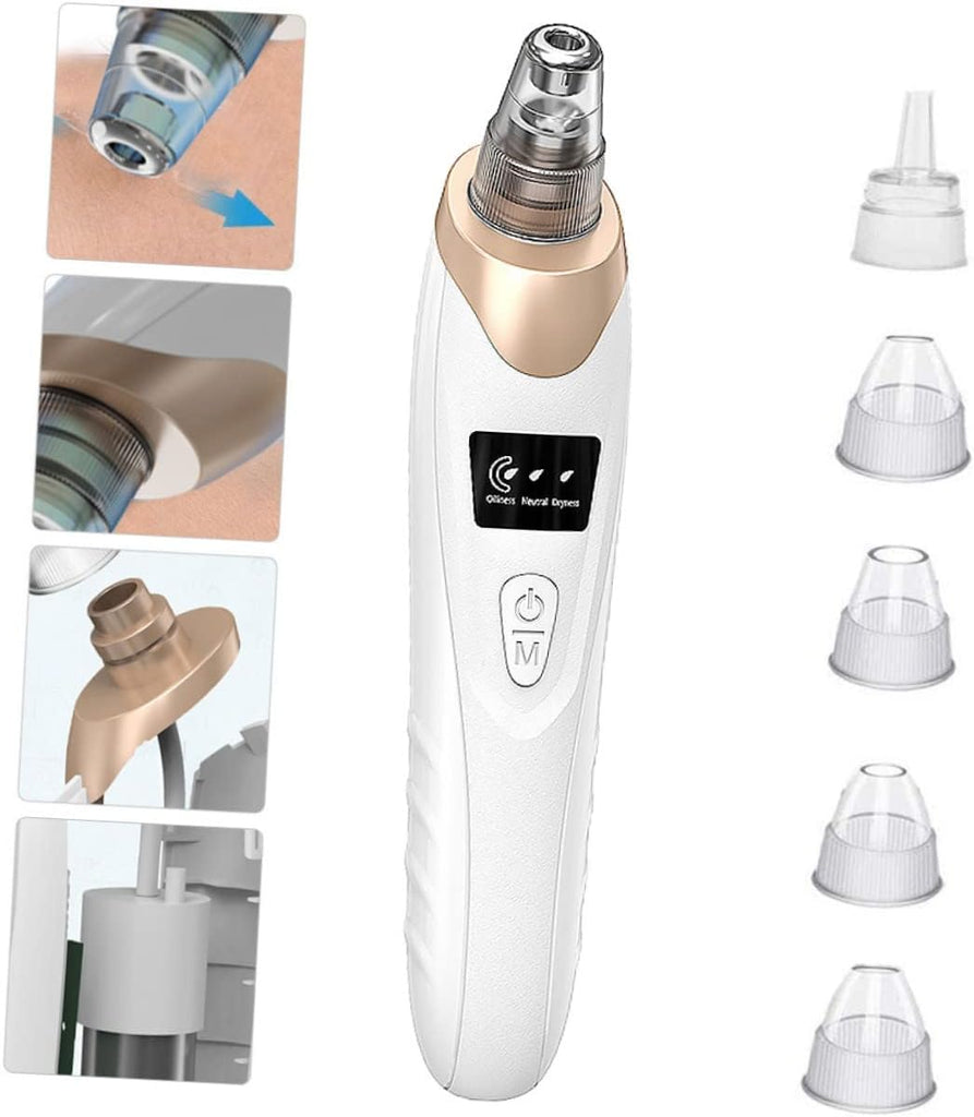 Electric Blackhead Remover Vacuum | Face Vacuum Pore Cleanser-5 Suction Probes - NextMamas