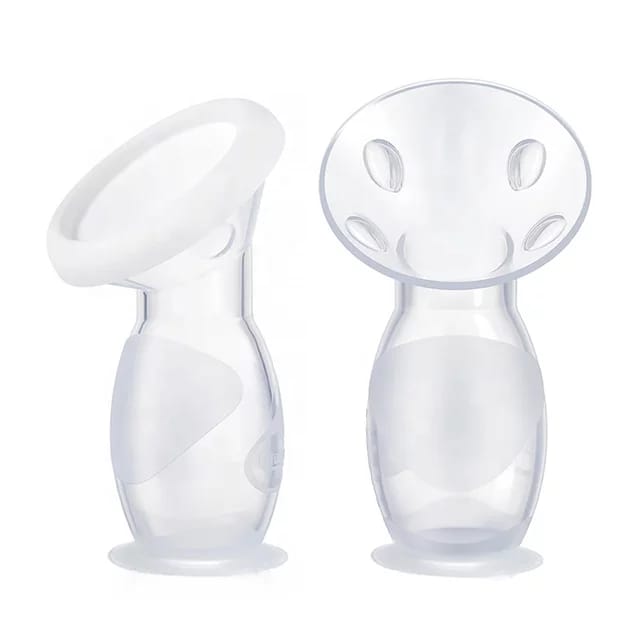 Silicone Manual Breast Pump Breastfeeding | Manual Breastmilk Pump and Storage Containers 2 in 1 - NextMamas
