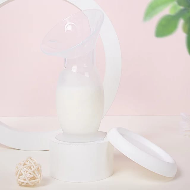 Silicone Manual Breast Pump Breastfeeding | Manual Breastmilk Pump and Storage Containers 2 in 1 - NextMamas