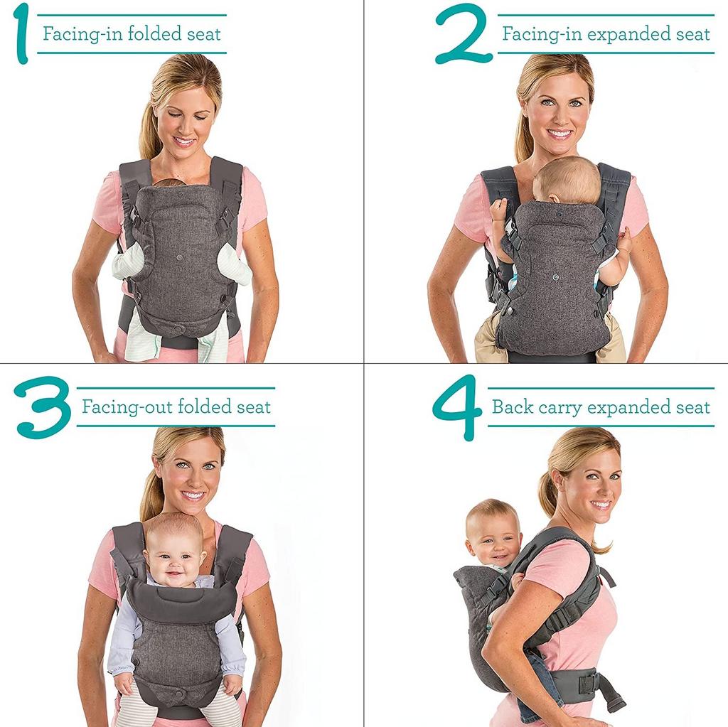 Flip Advanced 4-in-1 Face-In & Face-out Carrier | Front & Back Carry For Newborns. - NextMamas