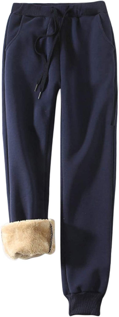 Comfy Womens Fleece Lined Joggers | Fleece Pants for Winters - NextMamas