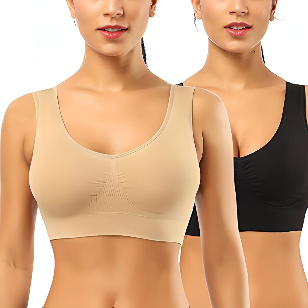 2 PCs Daily Usage Comfort Bra  Non Wired Comfortable Bra For