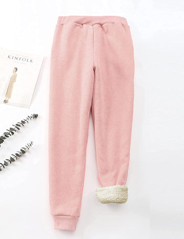 Comfy Womens Fleece Lined Joggers | Fleece Pants for Winters - NextMamas