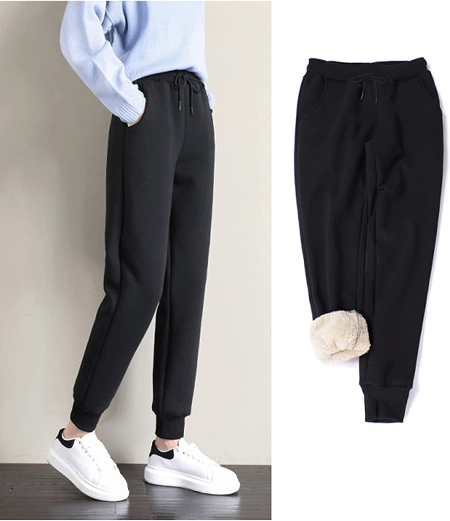 Comfy Womens Fleece Lined Joggers | Fleece Pants for Winters - NextMamas