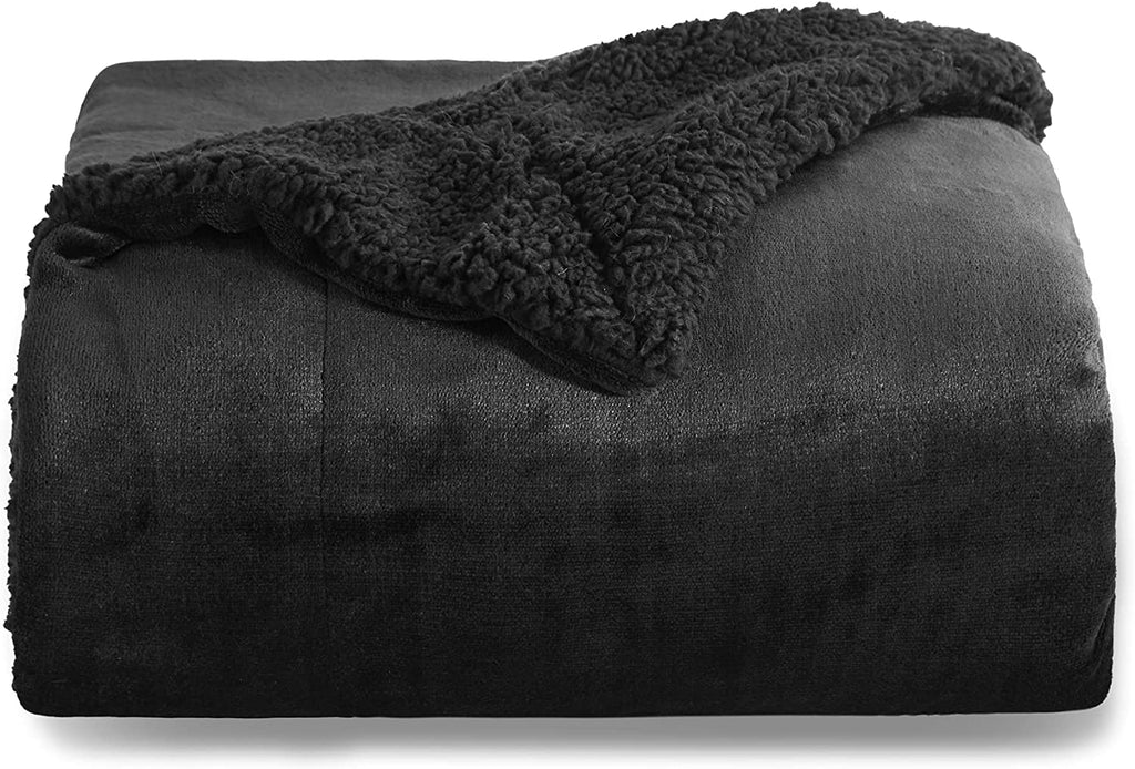 Sherpa Fleece Throw Blanket for Couch | Thick Fuzzy Warm Soft Blankets and Throws for Sofa, 50x60 Inches. - NextMamas