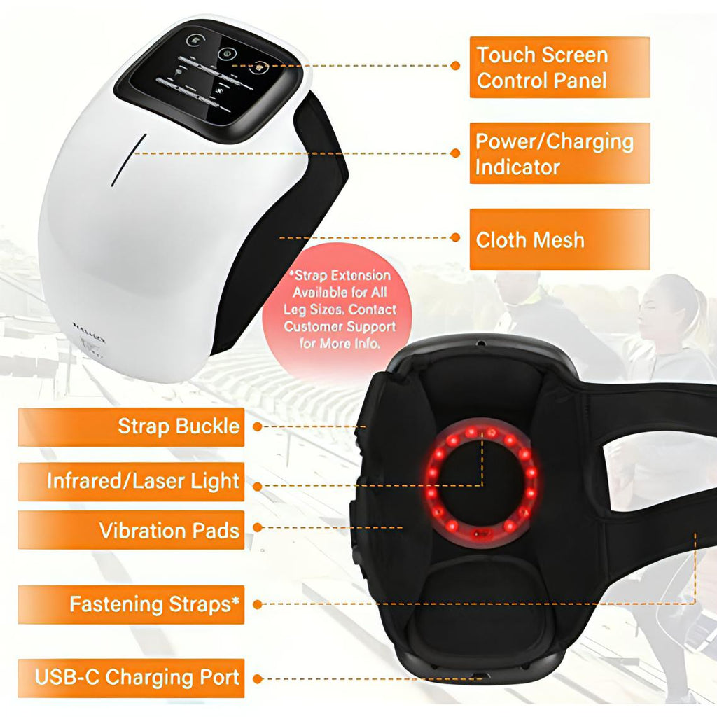 Cordless Knee Massager | Powerful Infrared Heat and Vibration Knee Pain Relief for Swelling Stiff Joints. - NextMamas