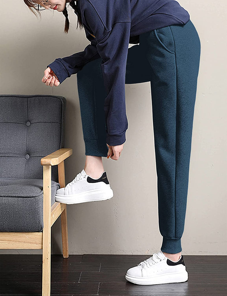 Comfy Womens Fleece Lined Joggers | Fleece Pants for Winters - NextMamas