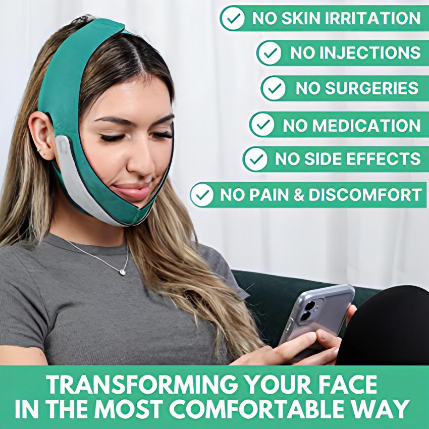 Double Chin Reducer | Reusable V Line Mask Facial Slimming Strap Face Lifter - NextMamas