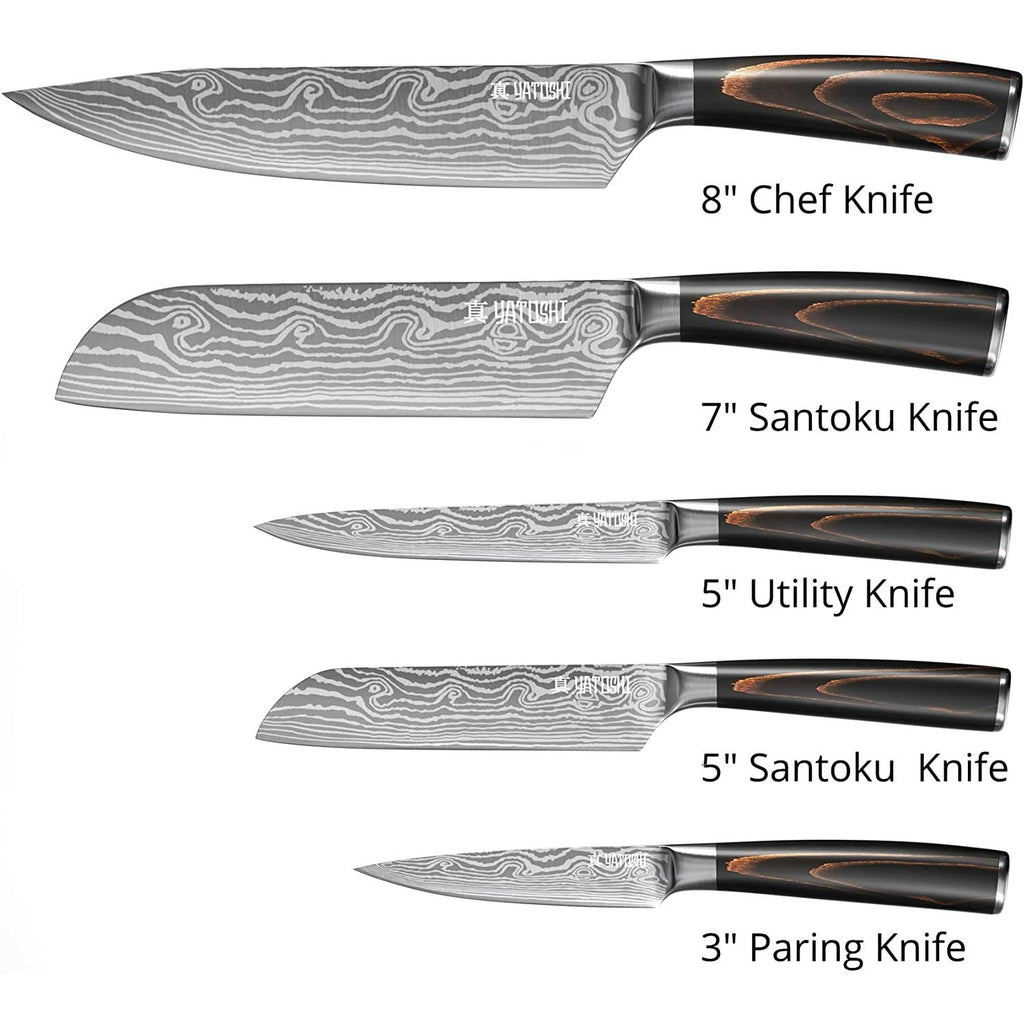 5 Japanese Kitchen Knife Set | Pro Kitchen Knife Set Ultra Sharp - NextMamas