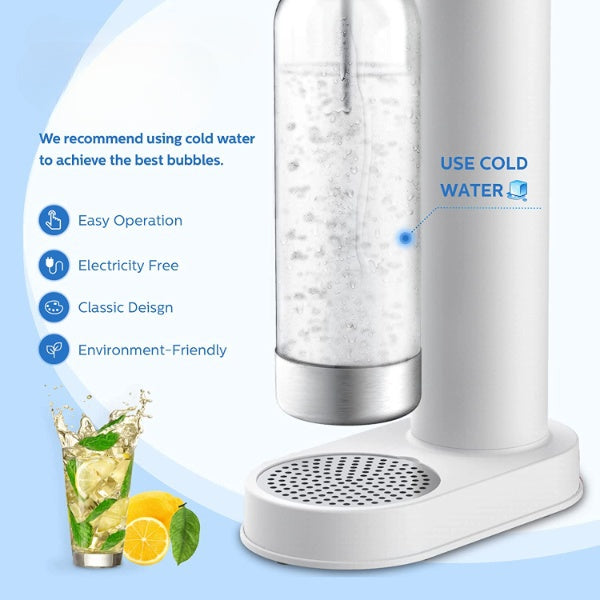 Sparkling Soda Water Maker | Soda Maker with Water Bottle and CO2 Cylinder. - NextMamas