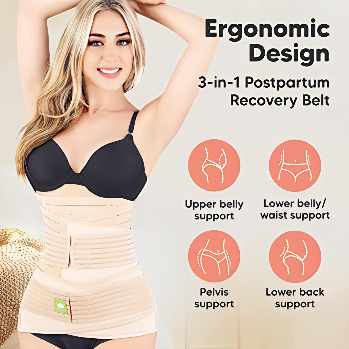 3 in 1 After Pregnancy & C Section Recovery Belly Support Body