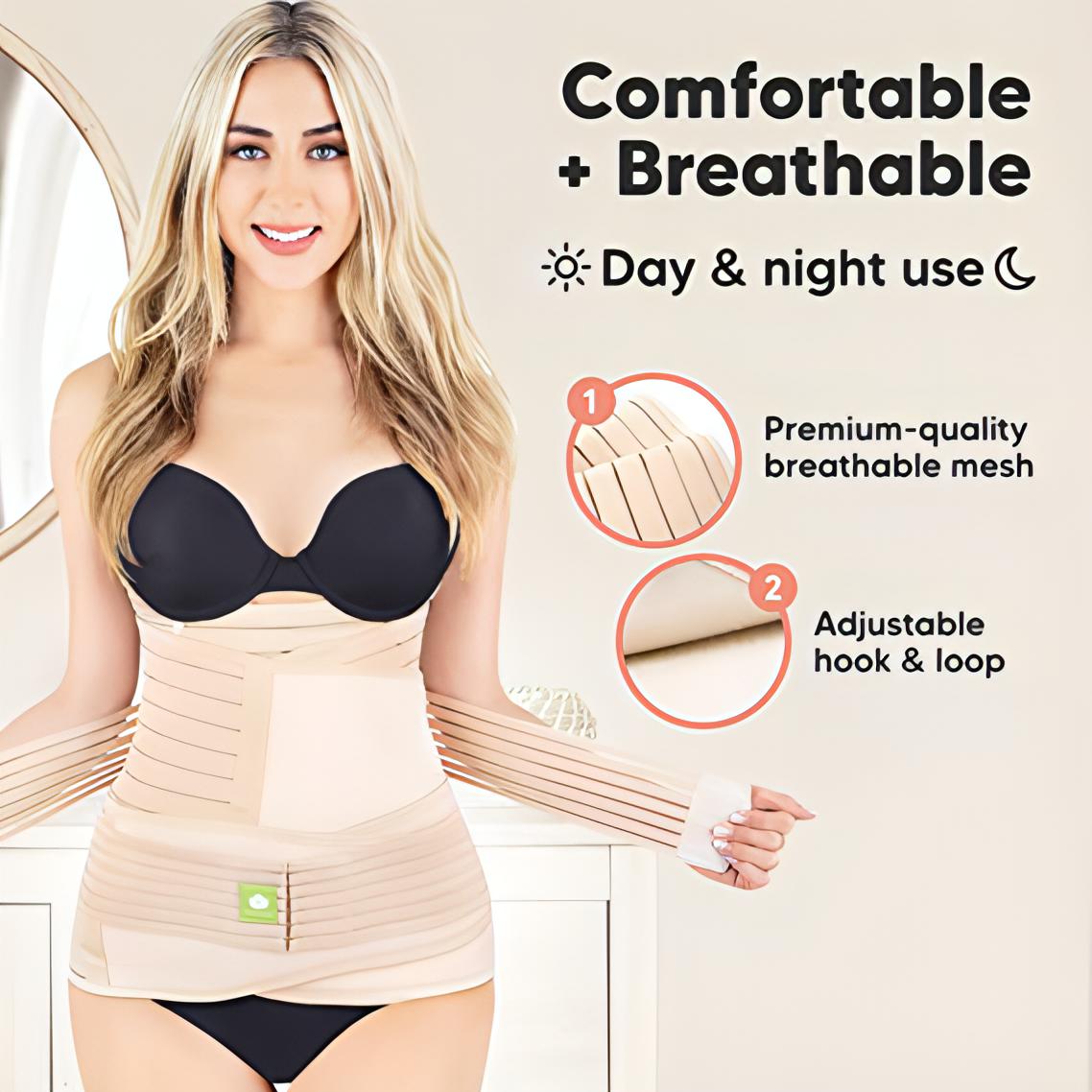 nehla 3 in 1 Postpartum Belt After Delivery Girdle Support Recovery Belly  Band Corset Wrap Body Shaper Postnatal C-Section Waist Pelvis Shapewear Belt  (Large) price in UAE,  UAE