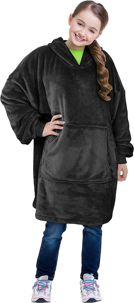 Oversized Hoodie For Adults & Kids  |  Microfiber & Sherpa Wearable Blanket. - NextMamas