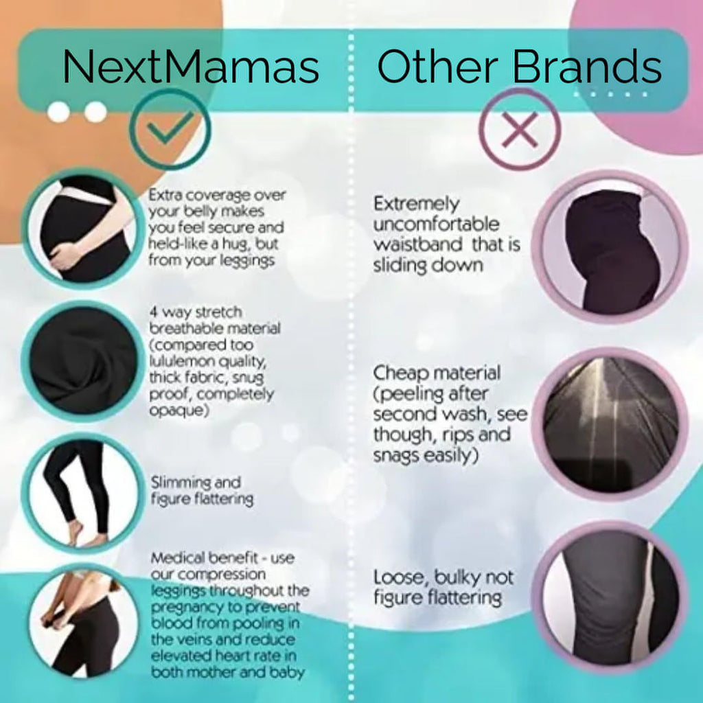 Maternity Leggings Active Wear | Over The Bump Pants For Pregnancy. - NextMamas