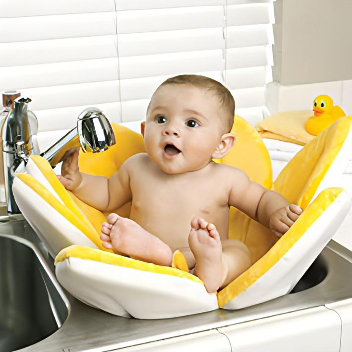 Baby Flower Bath Mat For Tub | Washable & Non-slipable Baby Shower mat. - NextMamas
