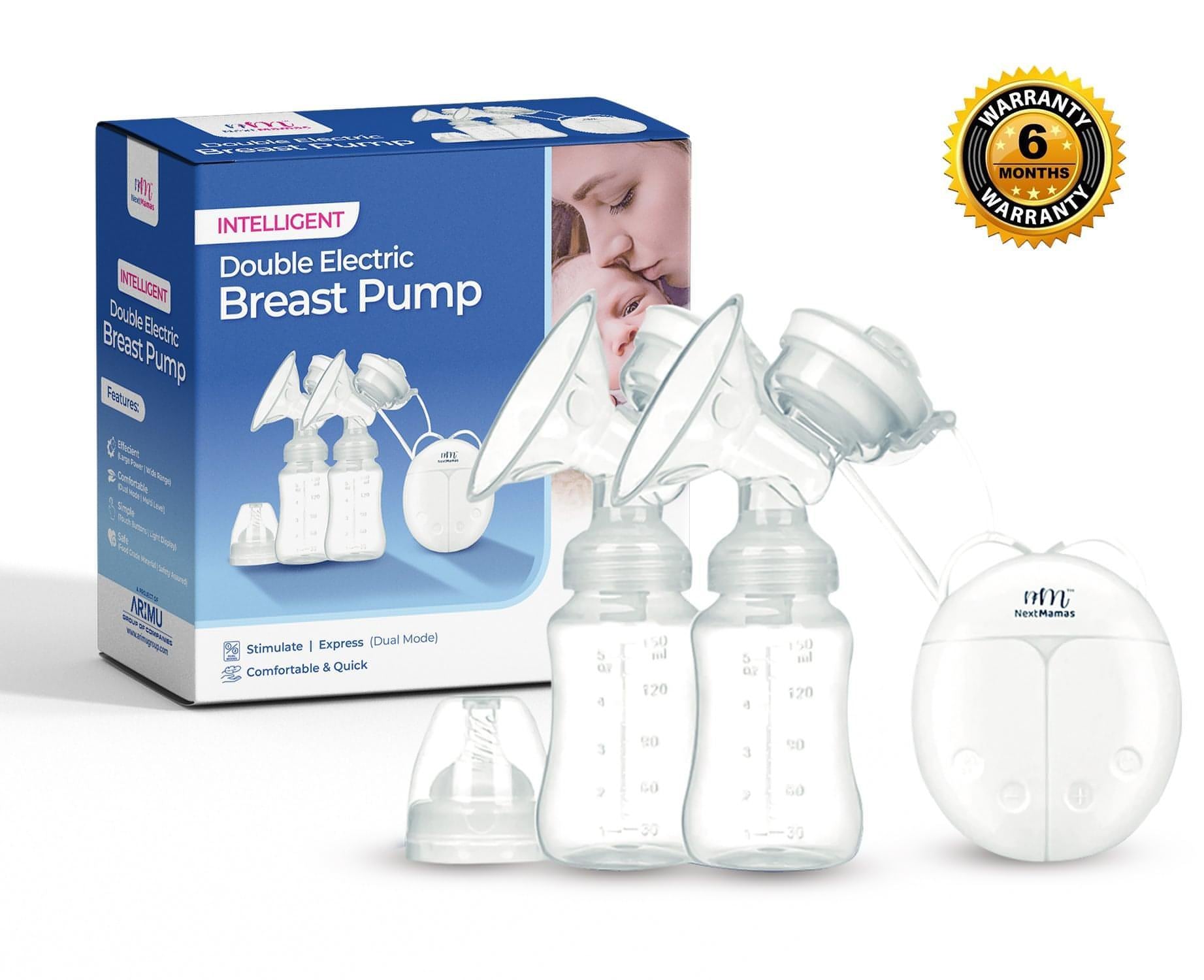 Double Electric Breast Pump With Pacifier Set & Automatic Massage