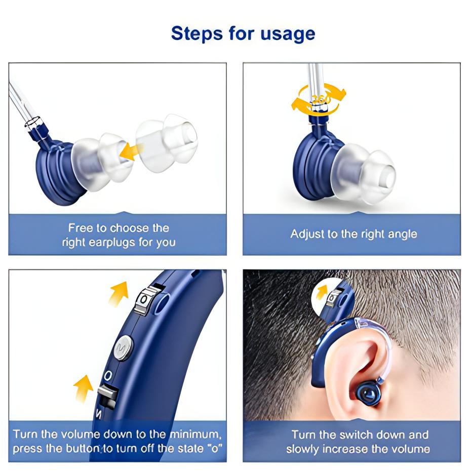 Rechargeable Hearing Aid | With Noise Cancelling & Hearing Devices Assist. - NextMamas