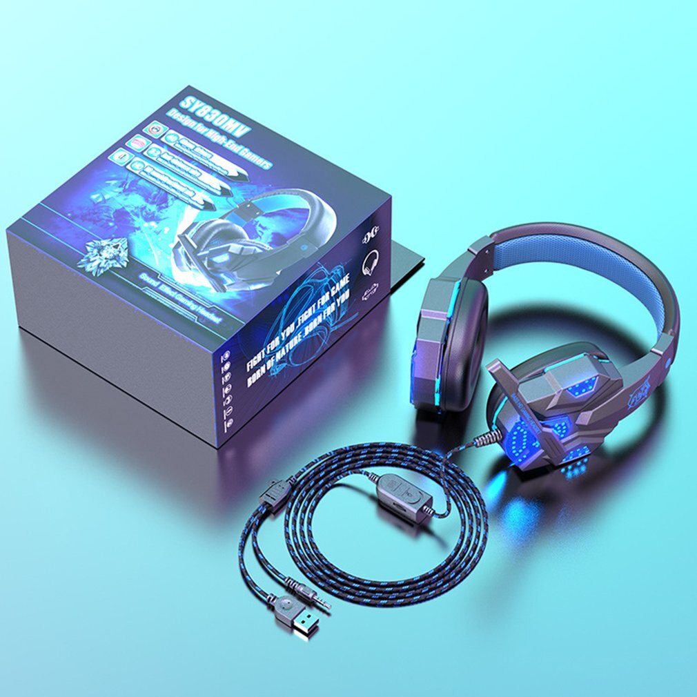 Gaming Headset With Noise-cancellation | Wire Luminous Computer Headphones. - NextMamas