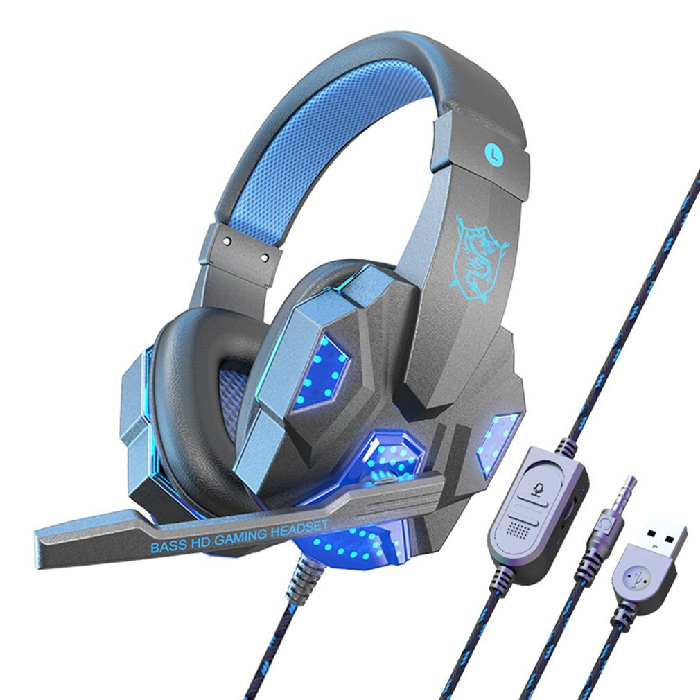 Gaming Headset With Noise-cancellation | Wire Luminous Computer Headphones. - NextMamas