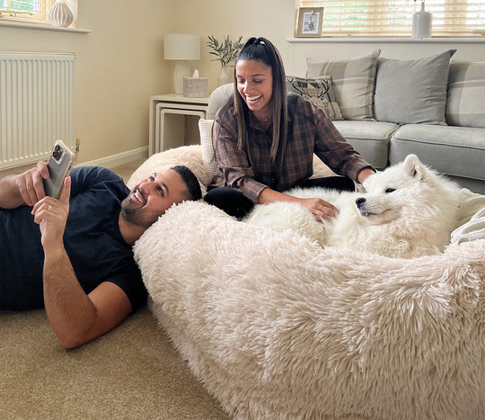 Comfy Giant Plush Bed for Lounge | All Weather, Winters, Summers Fleece Bed for Lounge - NextMamas