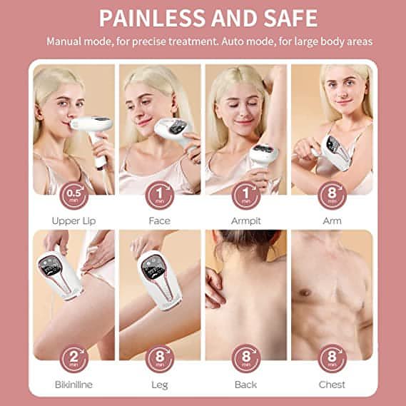 IPL Laser Hair Removal Device | Painless & Permanent Hair Removal & Touch Screen Function. - NextMamas