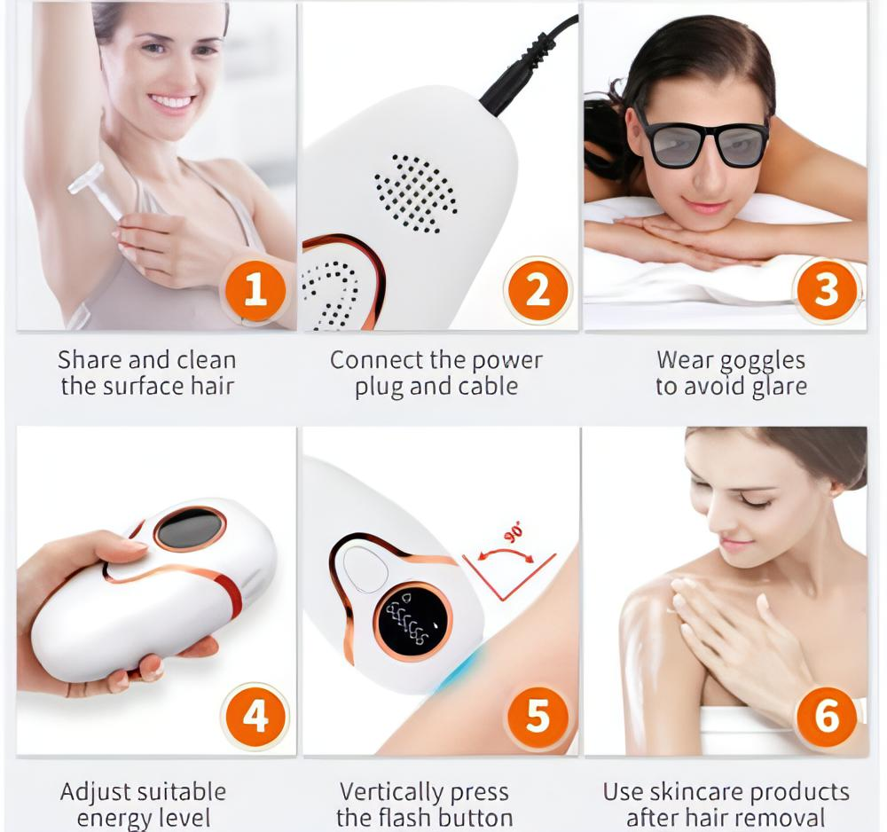 IPL Laser Hair Removal Epilator | 900000 Flashes Hair Remover for Body. - NextMamas
