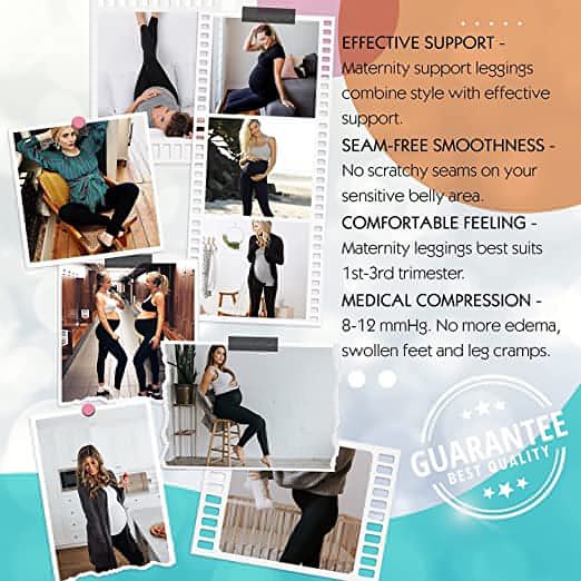 Maternity Leggings Active Wear | Over The Bump Pants For Pregnancy. - NextMamas