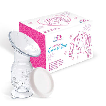 Silicone Manual Breast Pump Breastfeeding | Manual Breastmilk Pump and Storage Containers 2 in 1 (no cap) - NextMamas