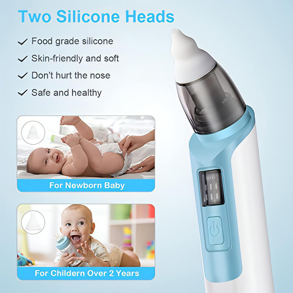 Baby Nasal Aspirator | Baby Electric Nose Cleaner With 6 Suction Levels. - NextMamas