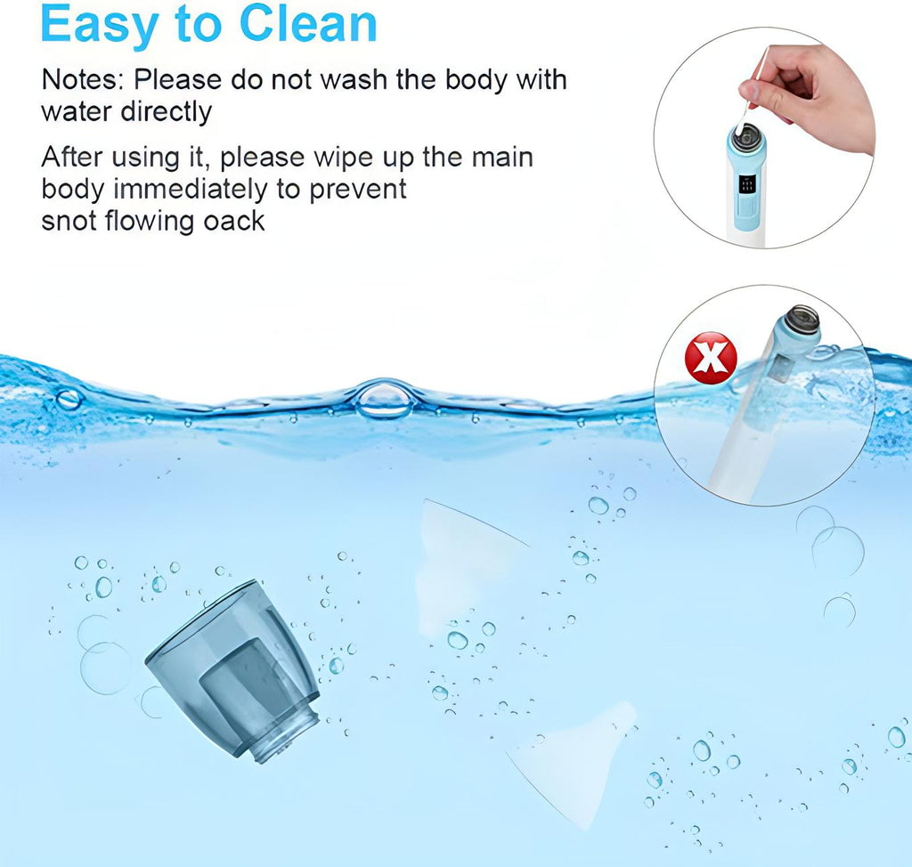 Baby Nasal Aspirator | Baby Electric Nose Cleaner With 6 Suction Levels. - NextMamas