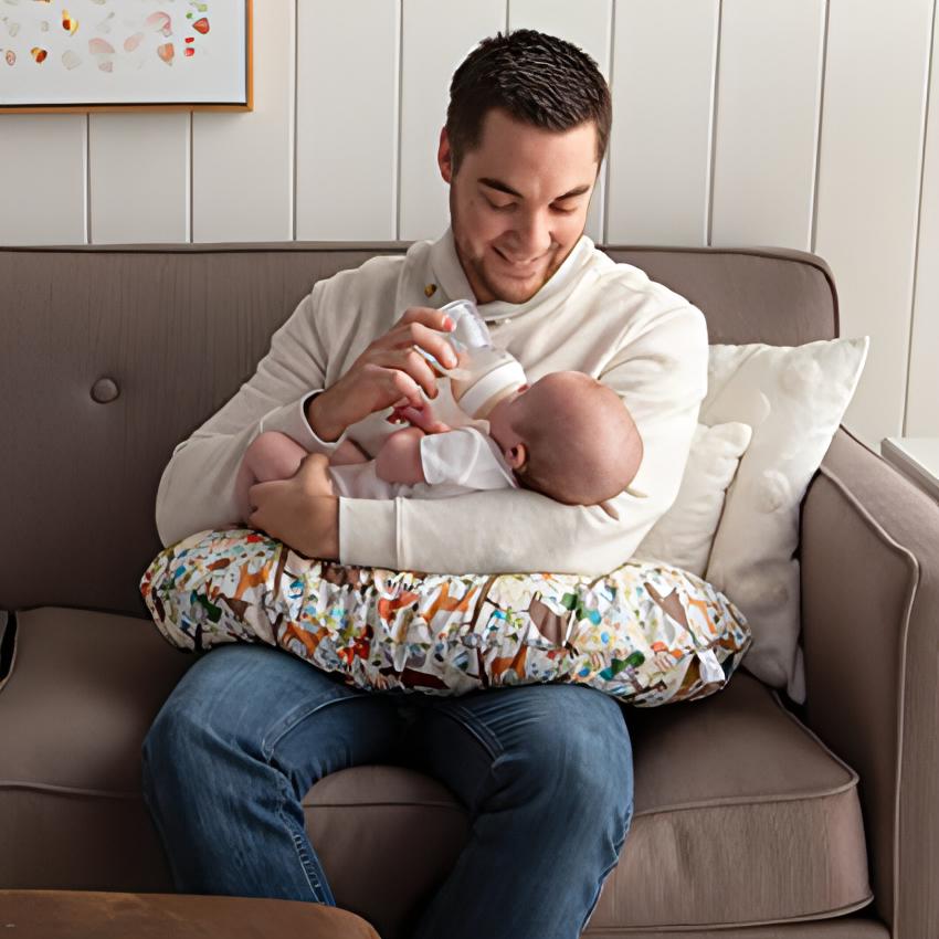 Nursing Pillow with Cover | Cotton Blend Fabric - NextMamas