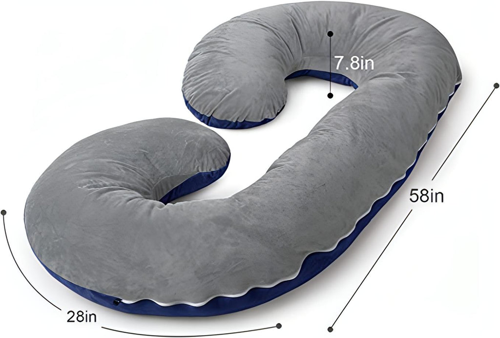 Pregnancy Body Pillow for Sleeping | C Shaped Body Pillow for Pregnant Women with Removable Cover. - NextMamas