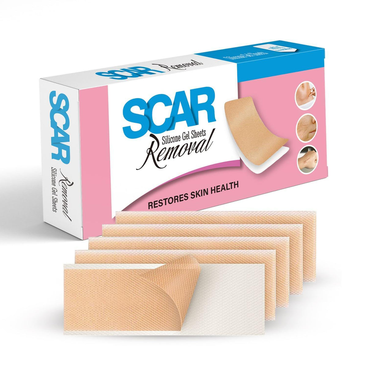 Scar Removal Silicone Gel Sheet Fades CSection Scars, Acne Scars