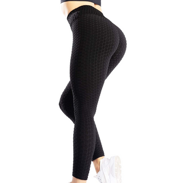 Women's High Waist Honeycomb Yoga Pants | Tummy Control Booty Leggings Butt Lift Tights. - NextMamas