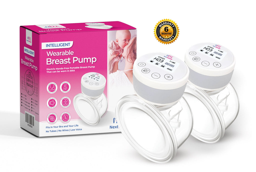 Electric Wearable Breast Pump | Rechargeable Hands-Free & Portable Breast Pump with 2 Modes 9 Levels. - NextMamas