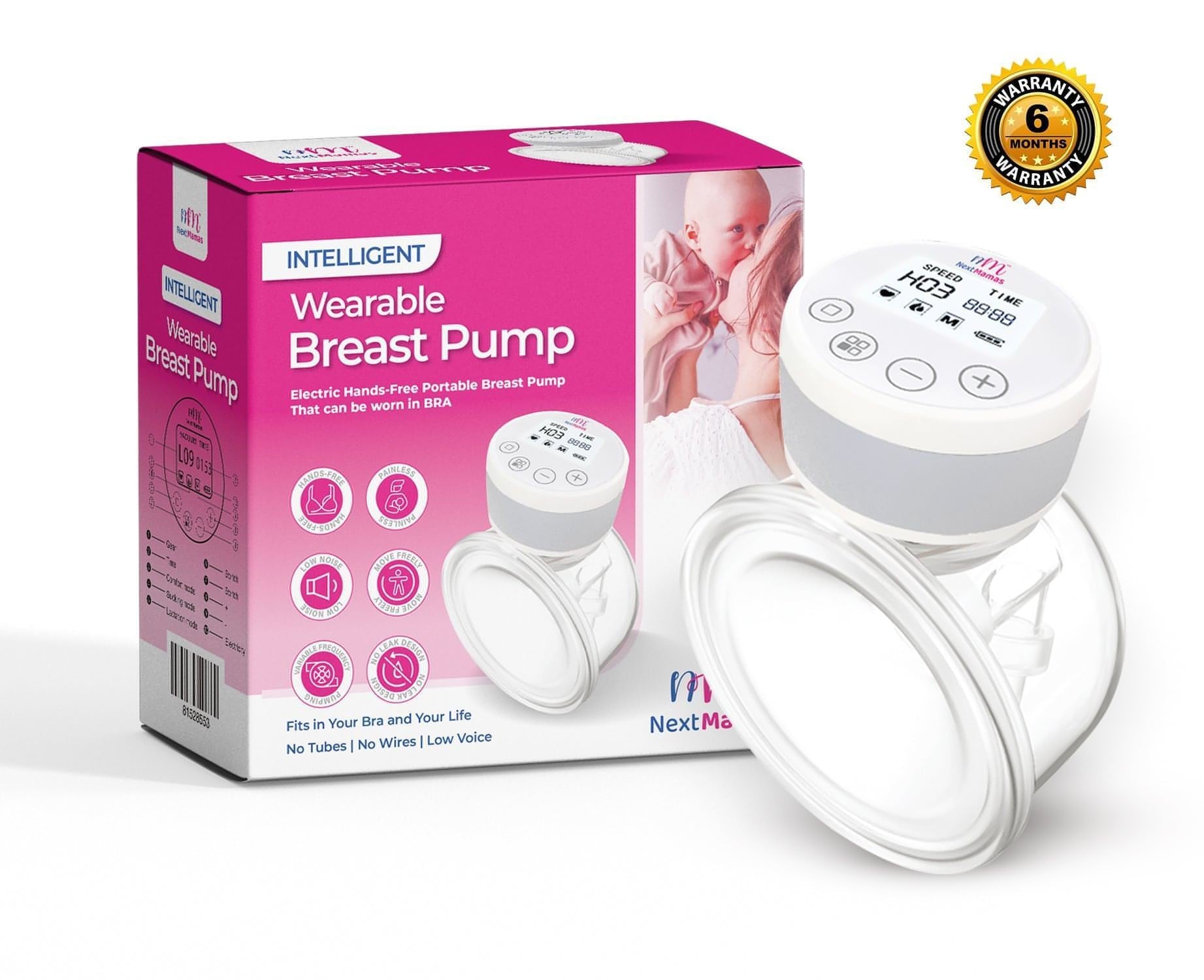 Electric Wearable Breast Pump  Rechargeable Hands-Free & Portable Breast  Pump with 2 Modes 9 Levels. - NextMamas