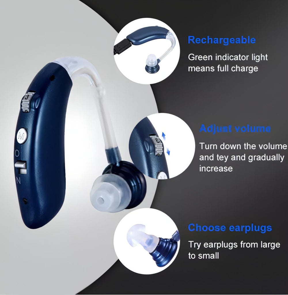 Rechargeable Hearing Aid | With Noise Cancelling & Hearing Devices Assist. - NextMamas