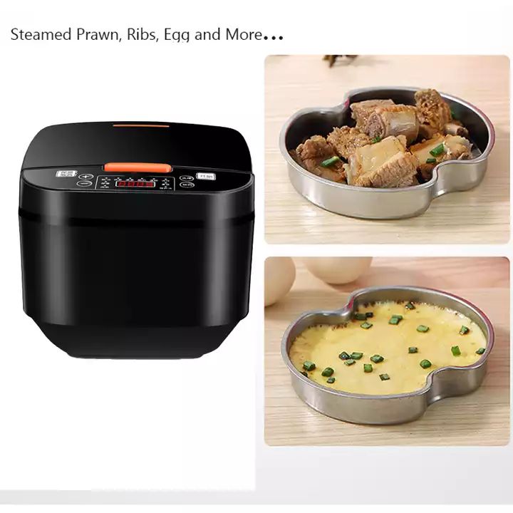 Electric Rice Cooker With Steamer | Non-Stick Large Capacity 5L Multi-Function Rice Cooker. - NextMamas