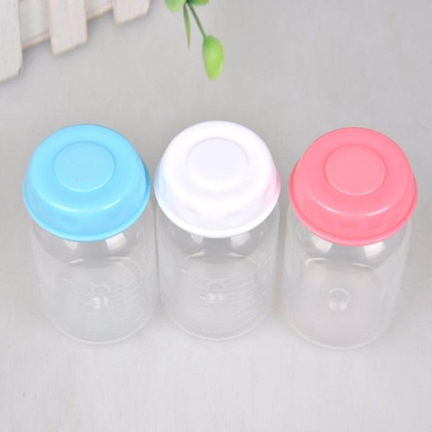 Breastmilk Storage Bottles with Leak Proof Lids | Reusable Wide Neck Bottles (Multicolor) - NextMamas