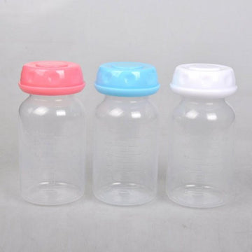 Breastmilk Storage Bottles with Leak Proof Lids | Reusable Wide Neck Bottles (Multicolor) - NextMamas